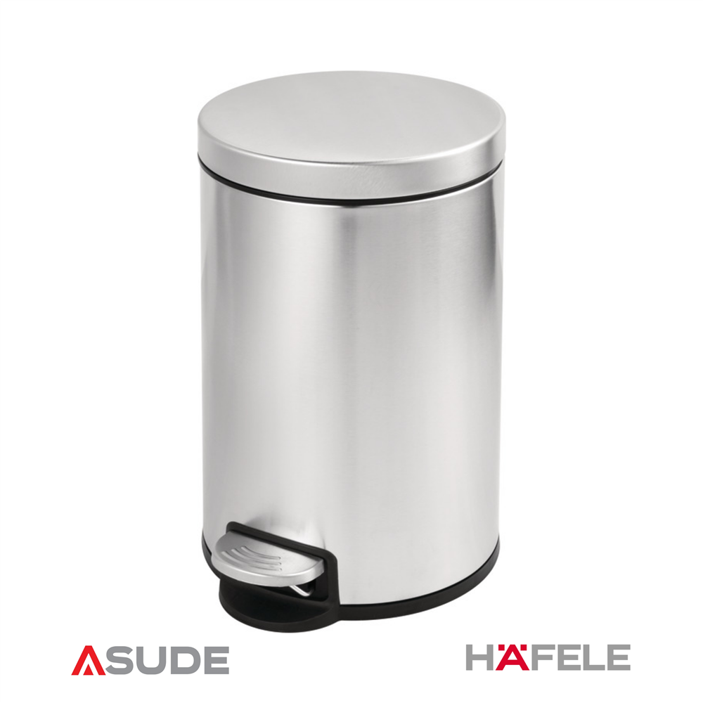 SOFTEX Pedallı çöp kutusu,12L,pasl.çel.