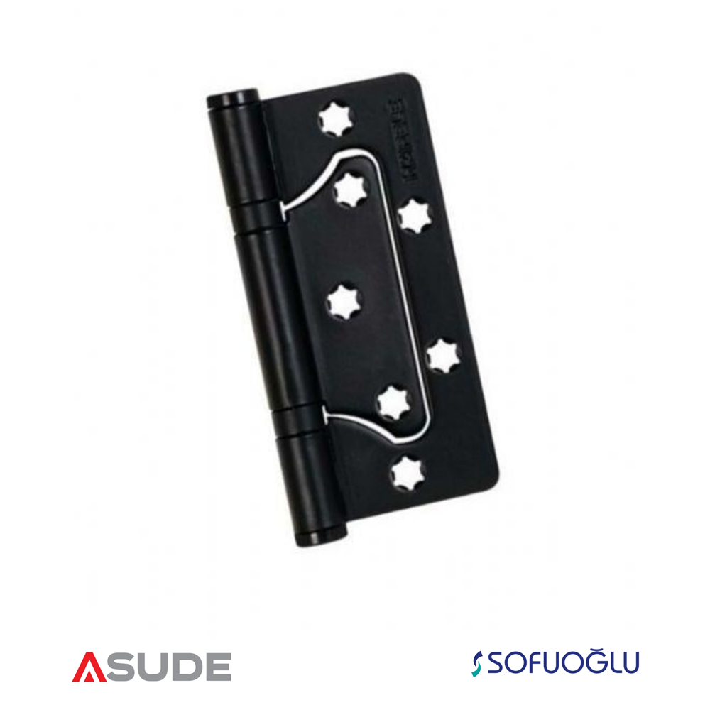 SOFUOĞLU ÇELİK KELEBEK SİYAH YÖNSÜZ 2MM 10 CM  KAPI MENTEŞE