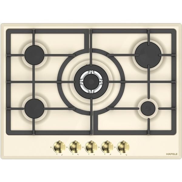 Hafele Vintage Gazlı Ocak 70 cm 4G1W Krem/Altın