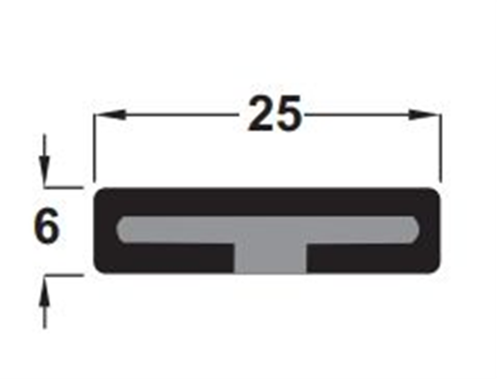 Yangın fitili kahve. 25x6x2100mm