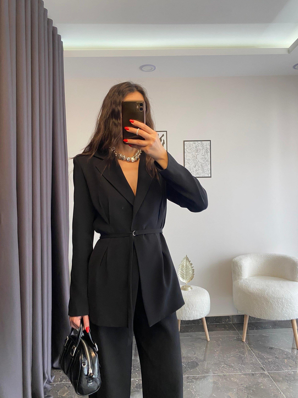 Premium Kalite Siyah Ceket Pantolon Takım