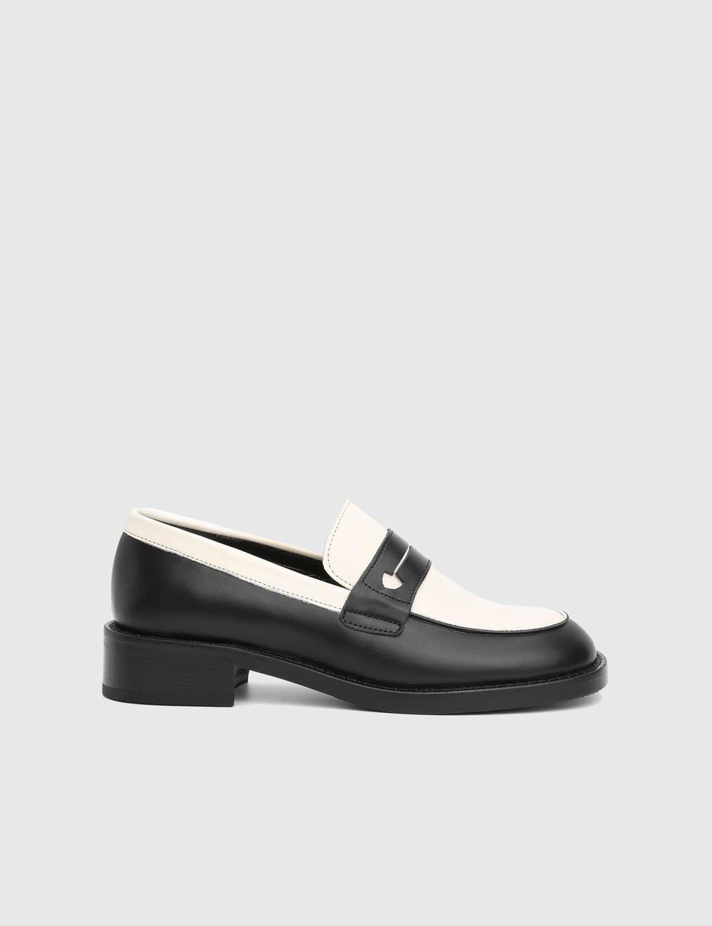 Doroti Hakiki Deri Siyah Kadın Loafer Ayakkabı