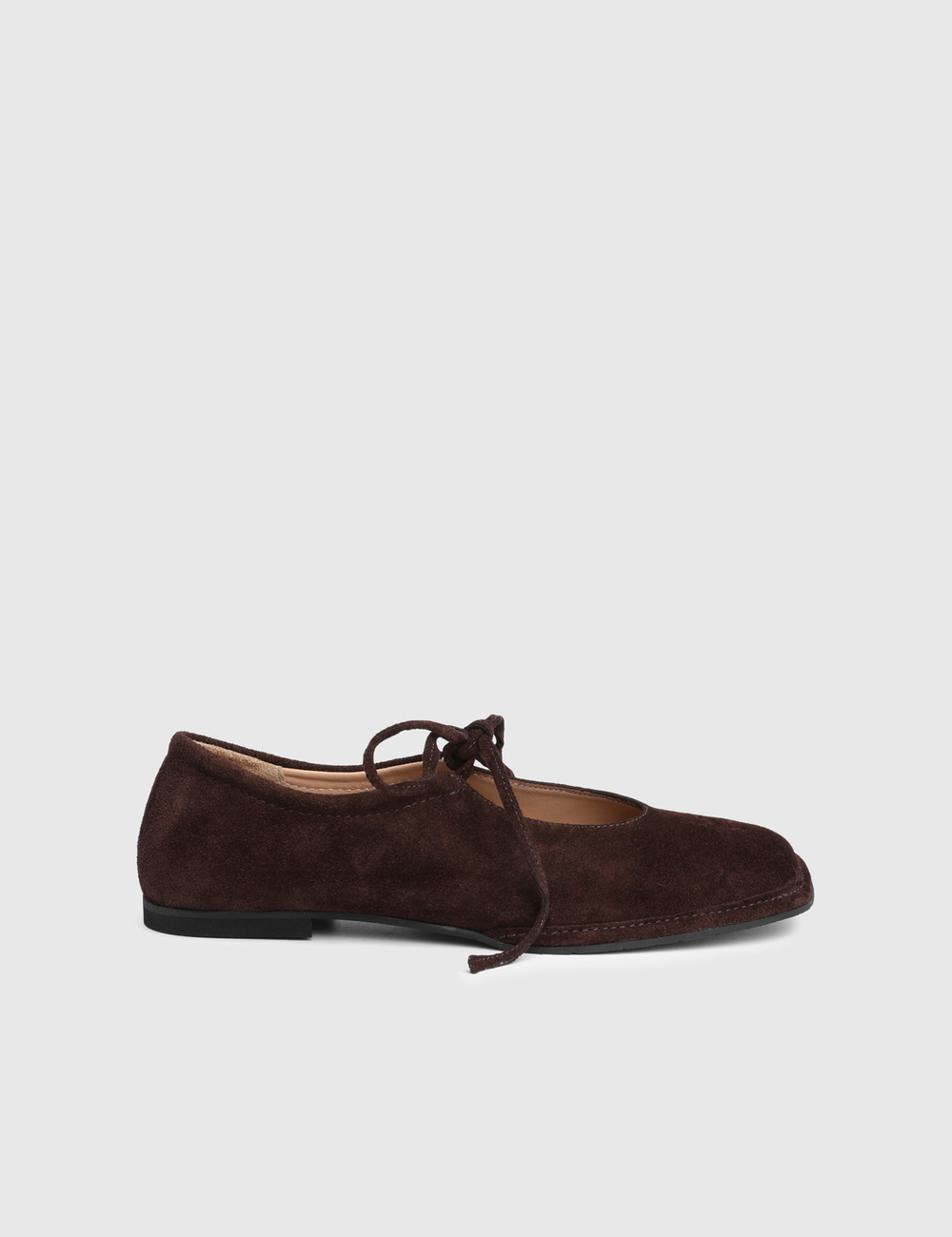Garen Hakiki Süet Deri Kahverengi Kadın Loafer