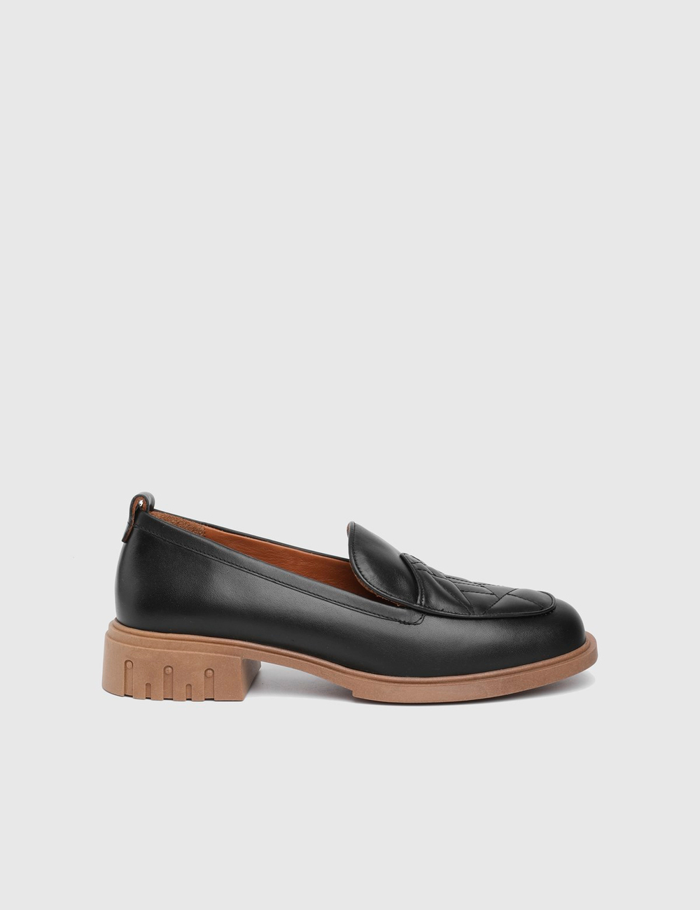 Irwin Hakiki Deri Kadın Siyah Loafer