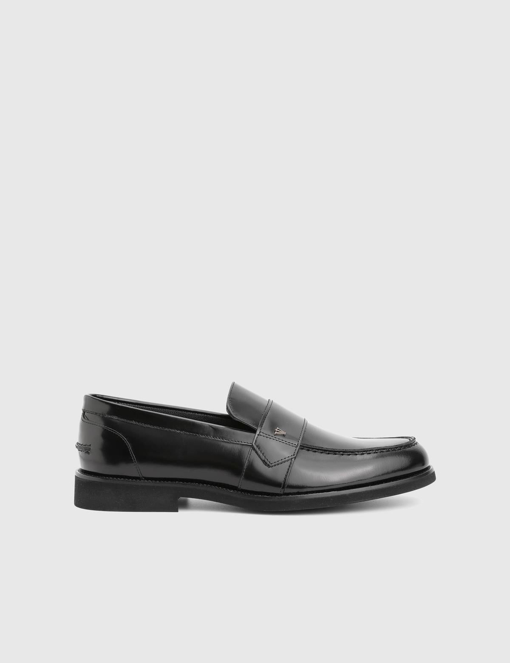 Leyns Hakiki Açma Deri Siyah Erkek Loafer
