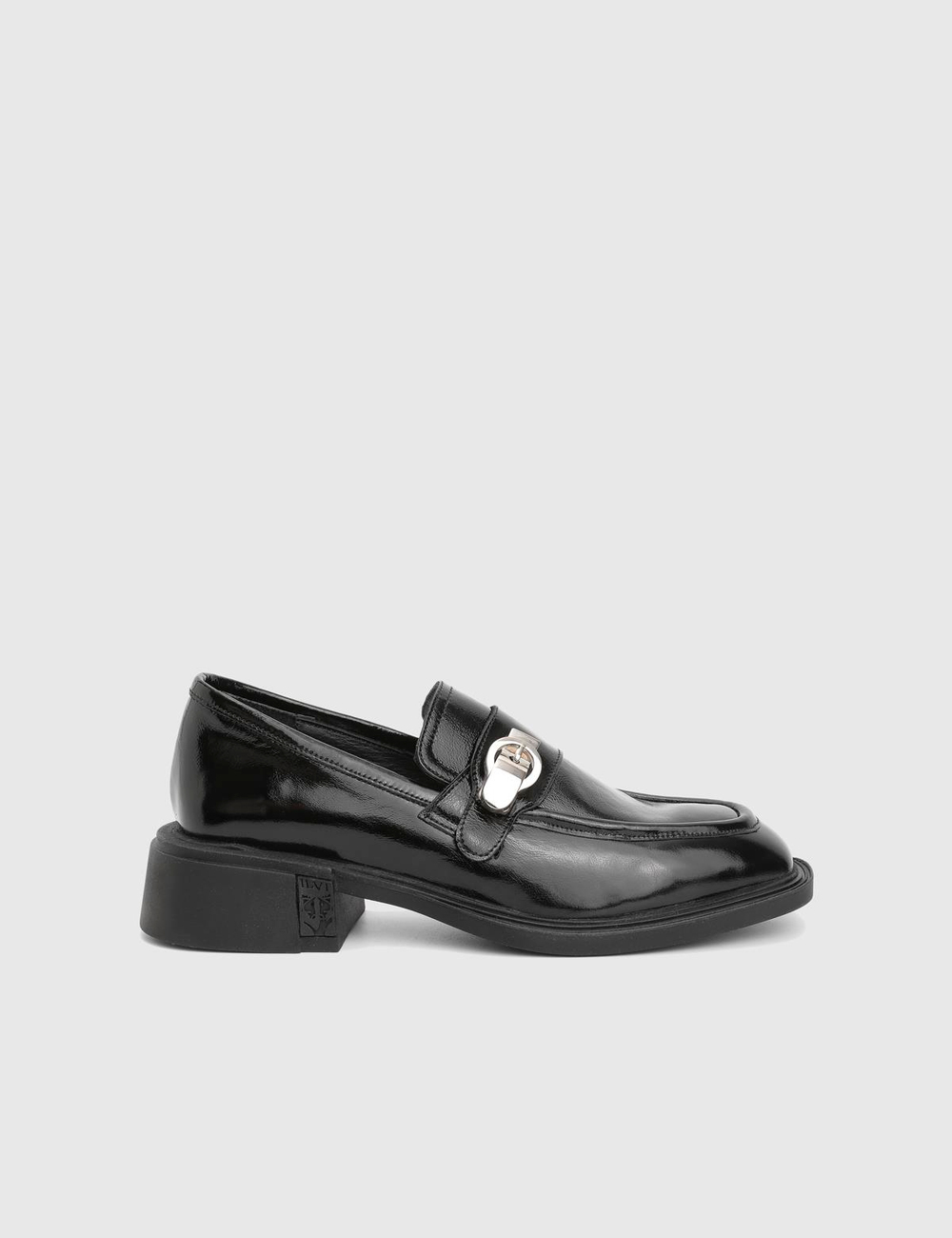 Liadan Hakiki Rugan Deri Siyah Kadın Loafer
