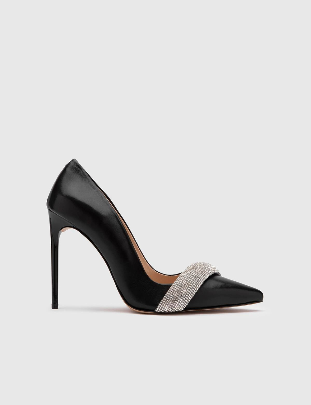 Ulla Hakiki Deri Kadın Siyah Stiletto