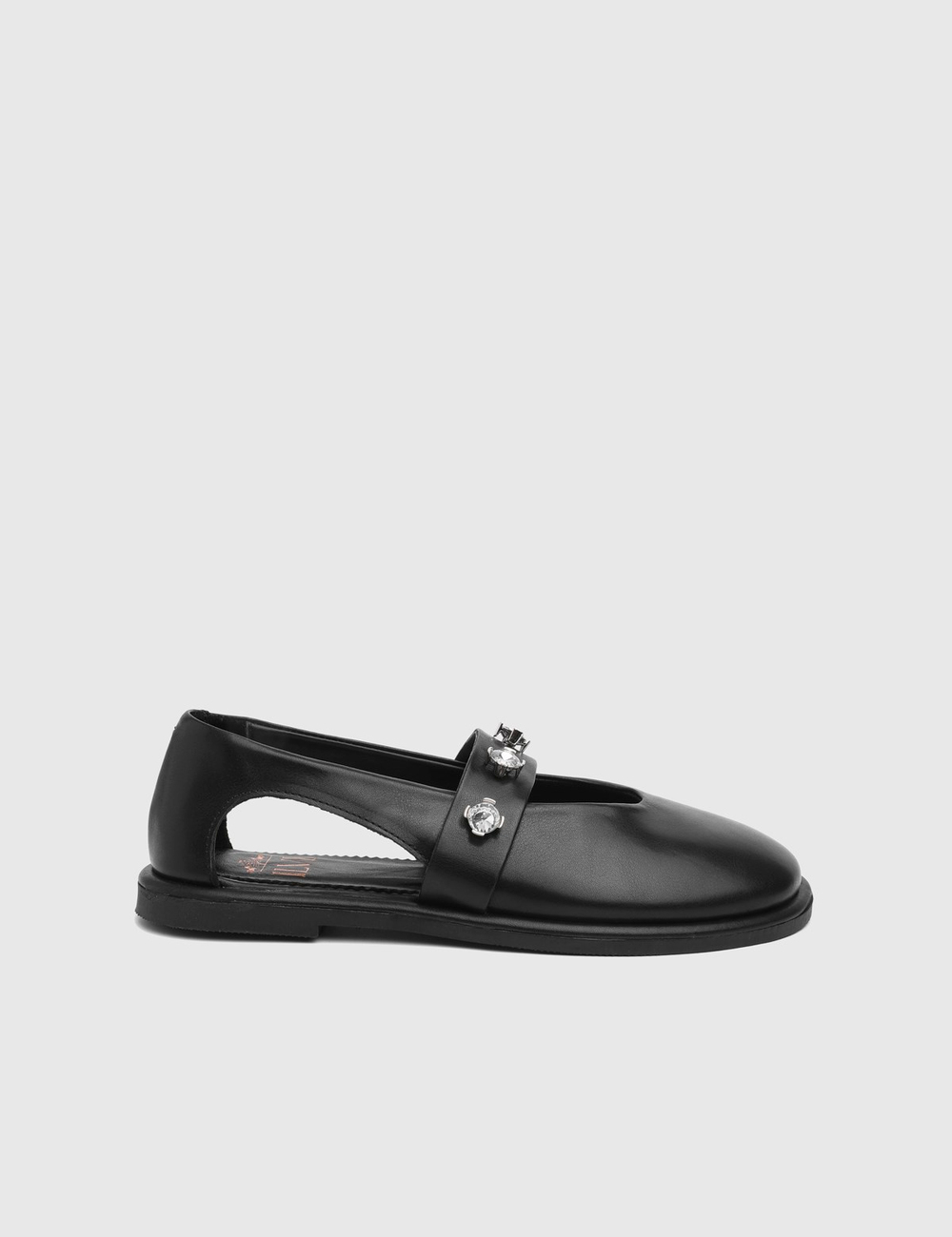 Ursin Hakiki Deri Kadın Siyah Loafer Ayakkabı
