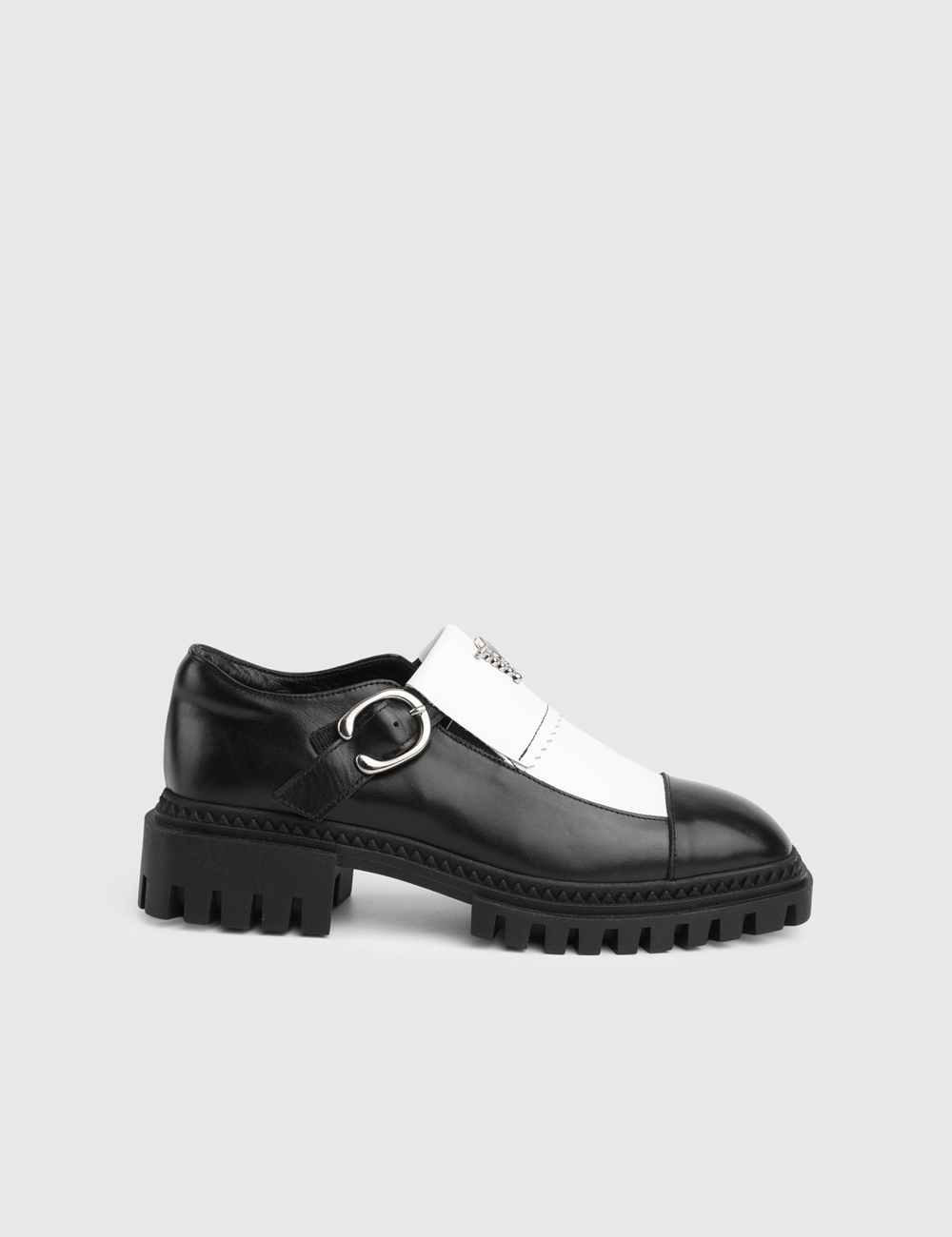 Zinc Hakiki Deri Siyah Kadın Loafer