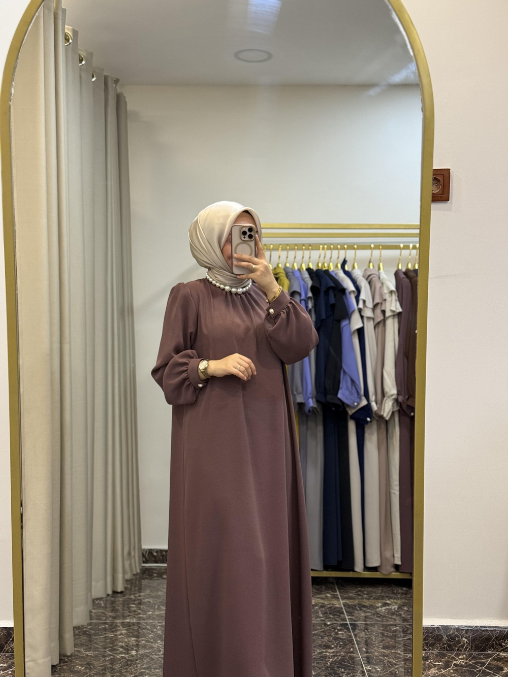 Livza Model Elbise | Menekşe