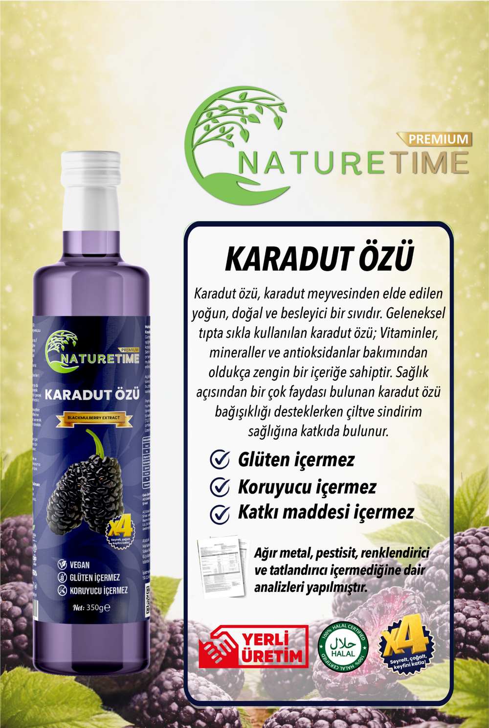 Karadut Özü 350 gr