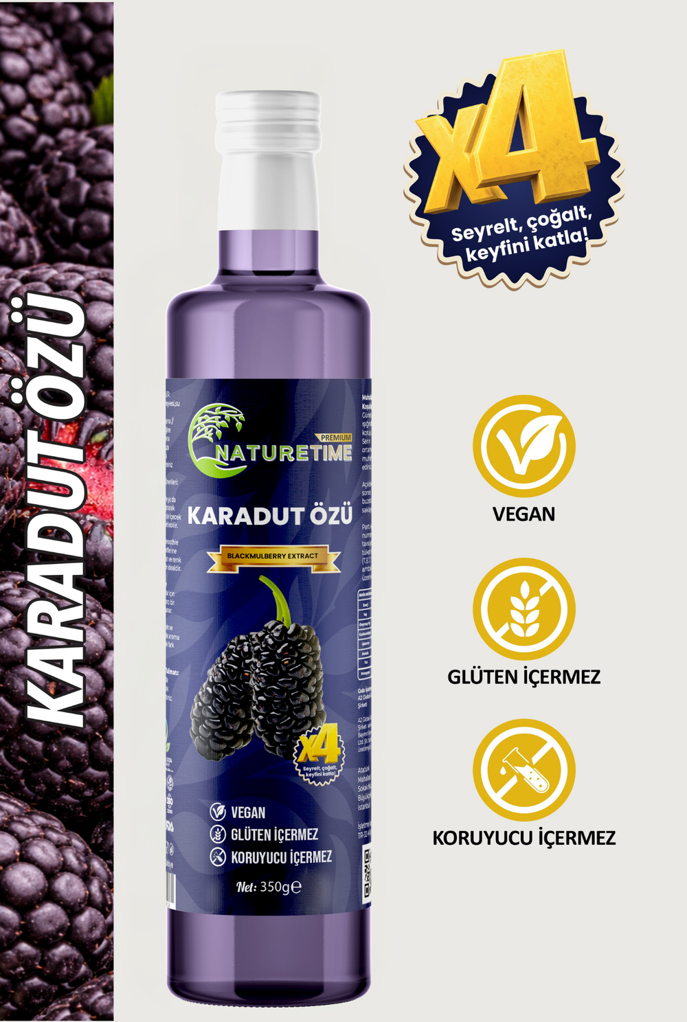 Karadut Özü 350 gr