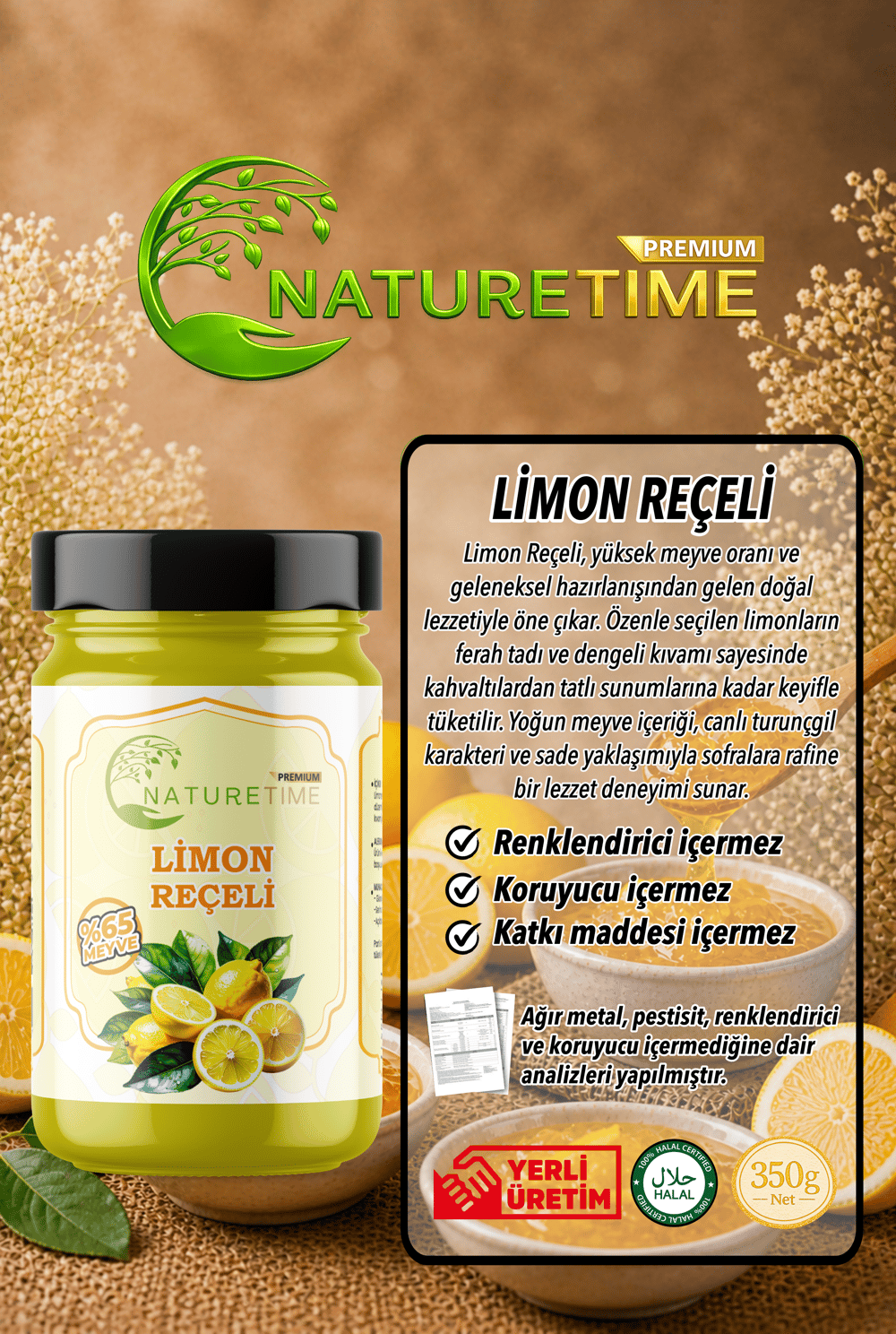 Limon Reçeli 350 Gr
