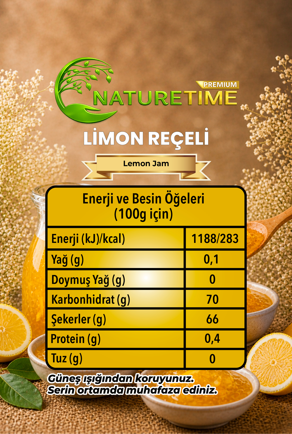 Limon Reçeli 350 Gr