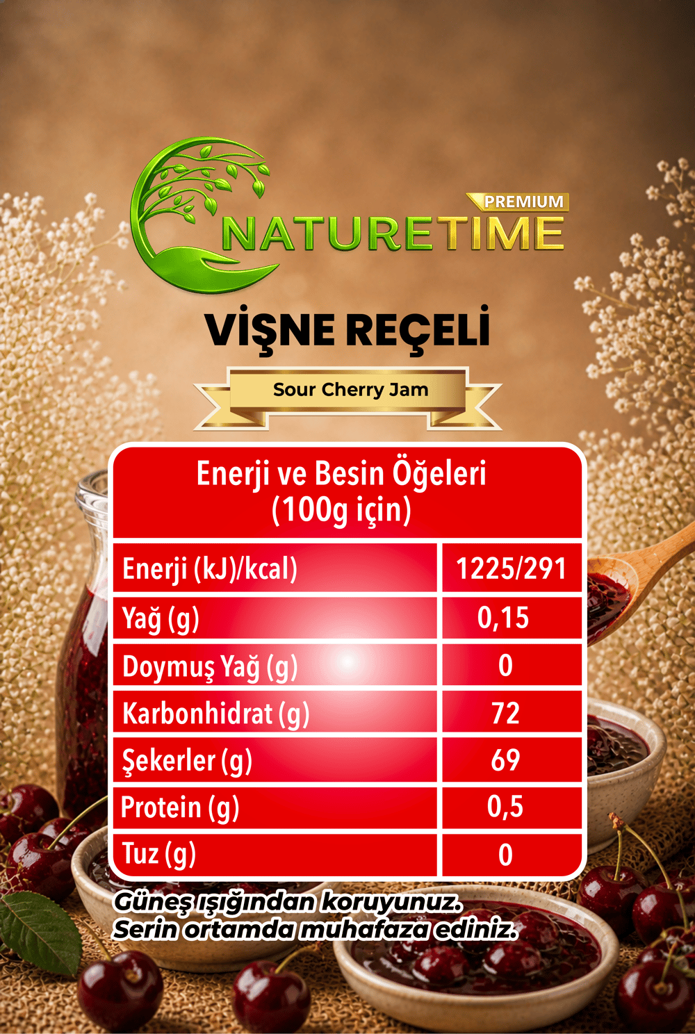 Vişne Reçeli 350 Gr