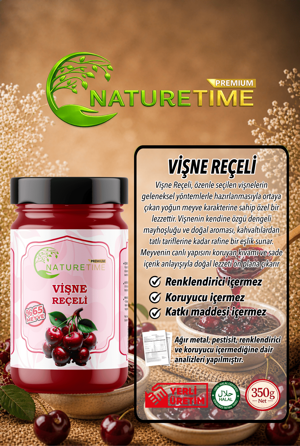 Vişne Reçeli 350 Gr