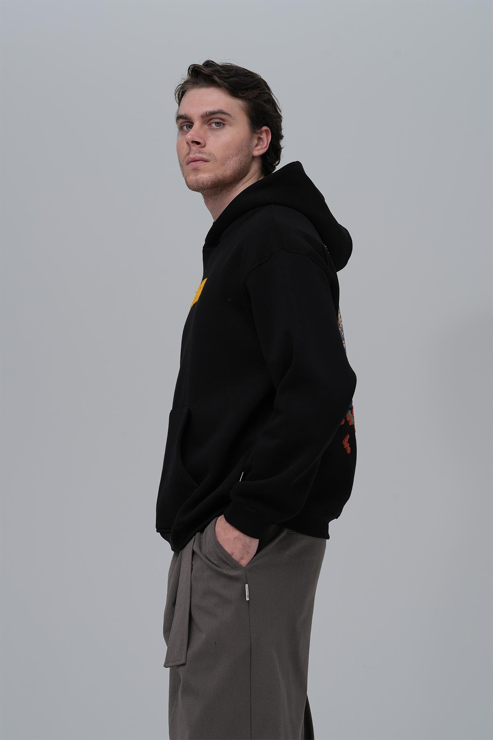 Authentic Oversize Sweatshirt Erkek Siyah