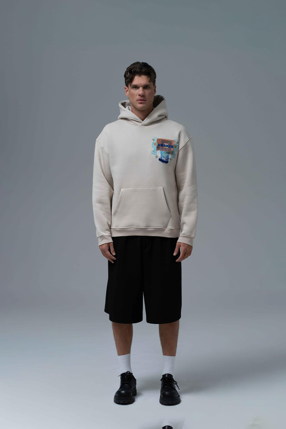 Awaken Oversize Sweatshirt Erkek Stone