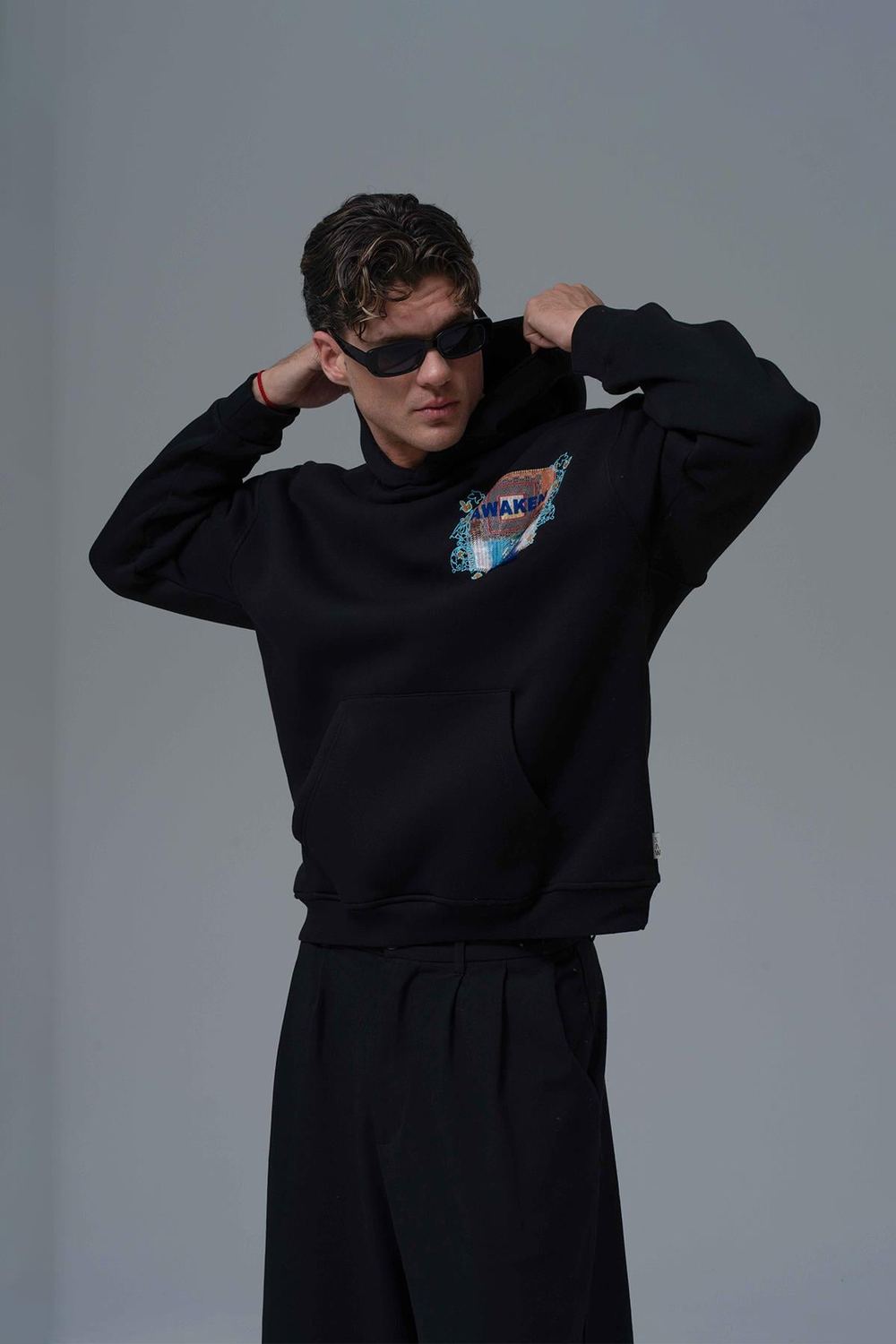 Awaken Oversize Sweatshirt Erkek Siyah