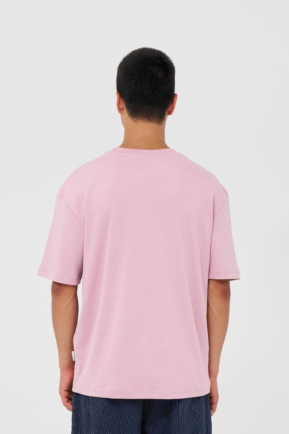 Basic Relaxed Fit Tişört Erkek /03 Pembe