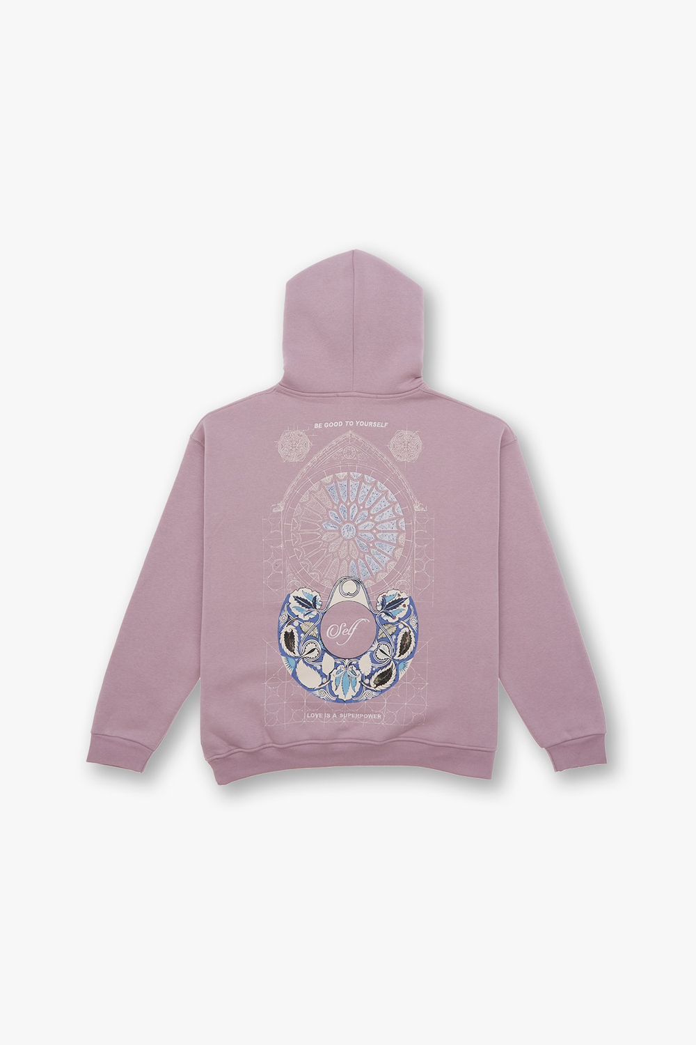 Be Good To Yourself Oversize Sweatshirt Erkek Pembe
