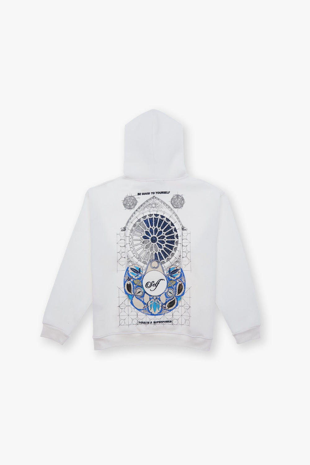 Be Good To Yourself Oversize Sweatshirt Kadın Ekru