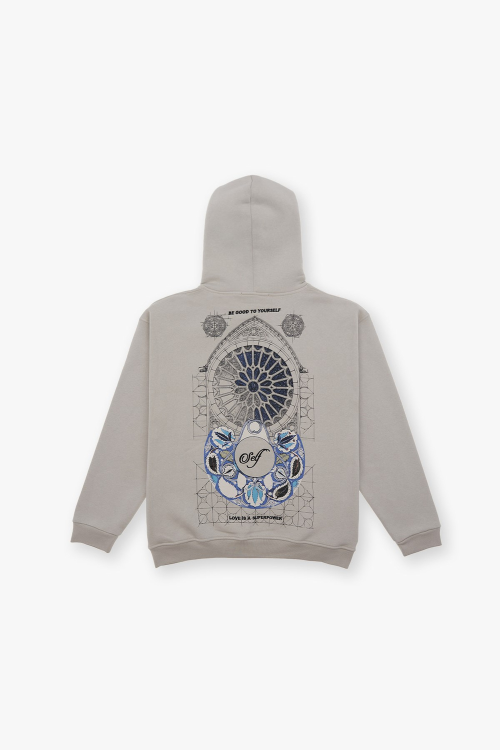 Be Good To Yourself Oversize Sweatshirt Kadın Stone