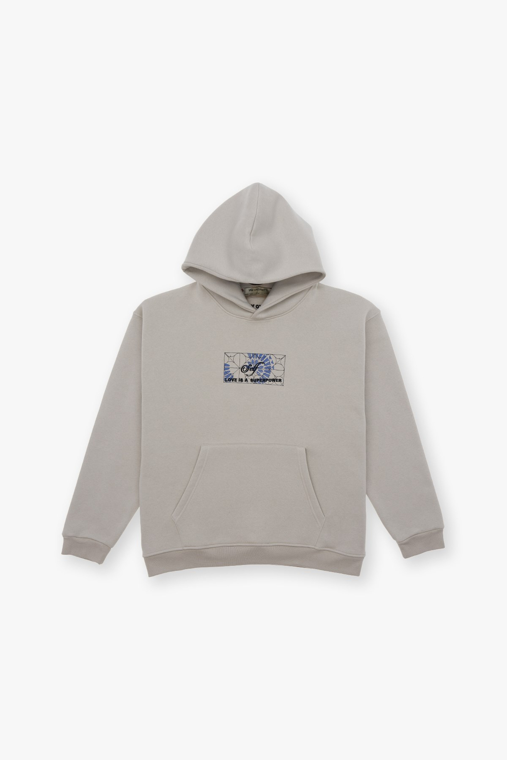 Be Good To Yourself Oversize Sweatshirt Kadın Stone