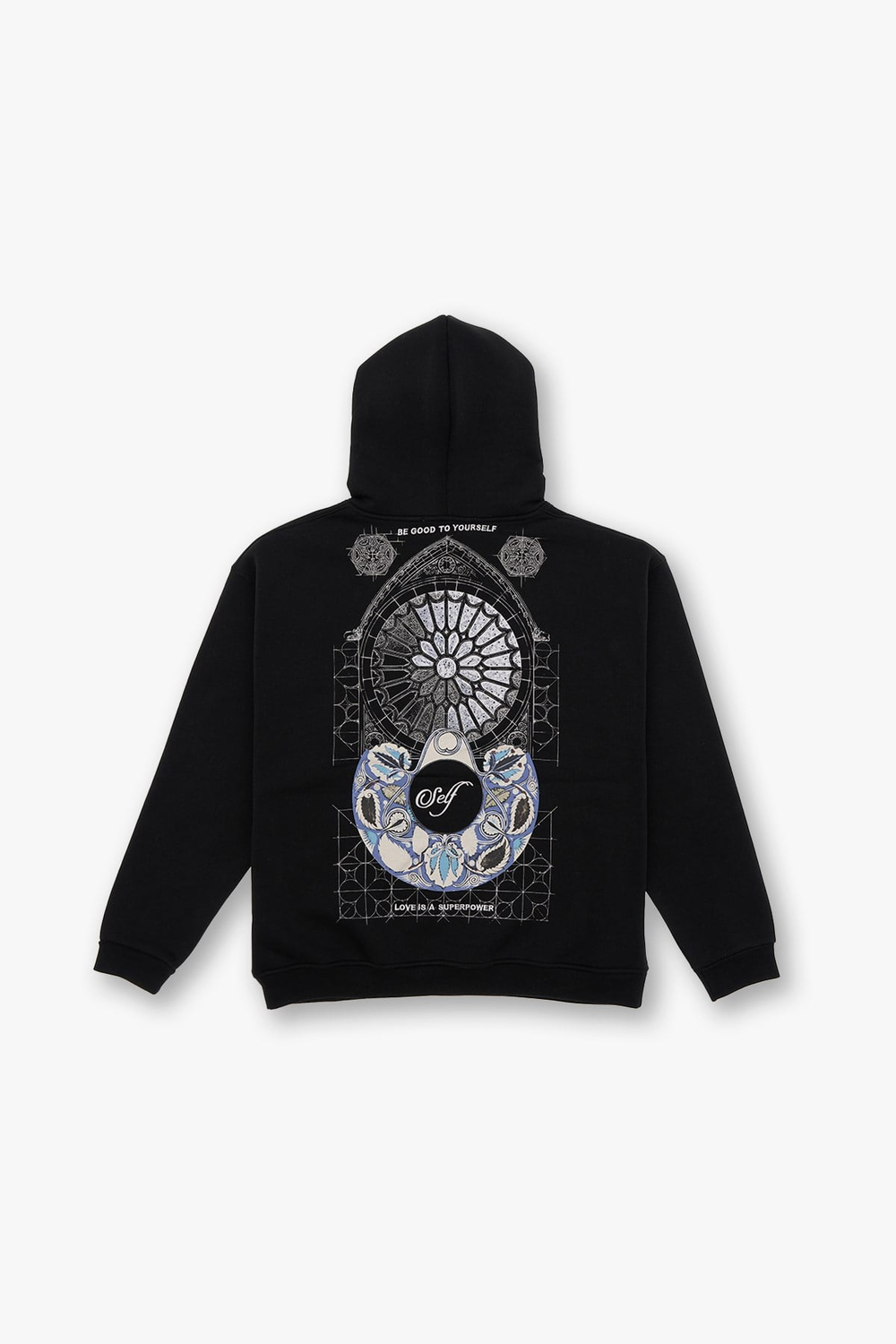 Be Good To Yourself Oversize Sweatshirt Erkek Siyah