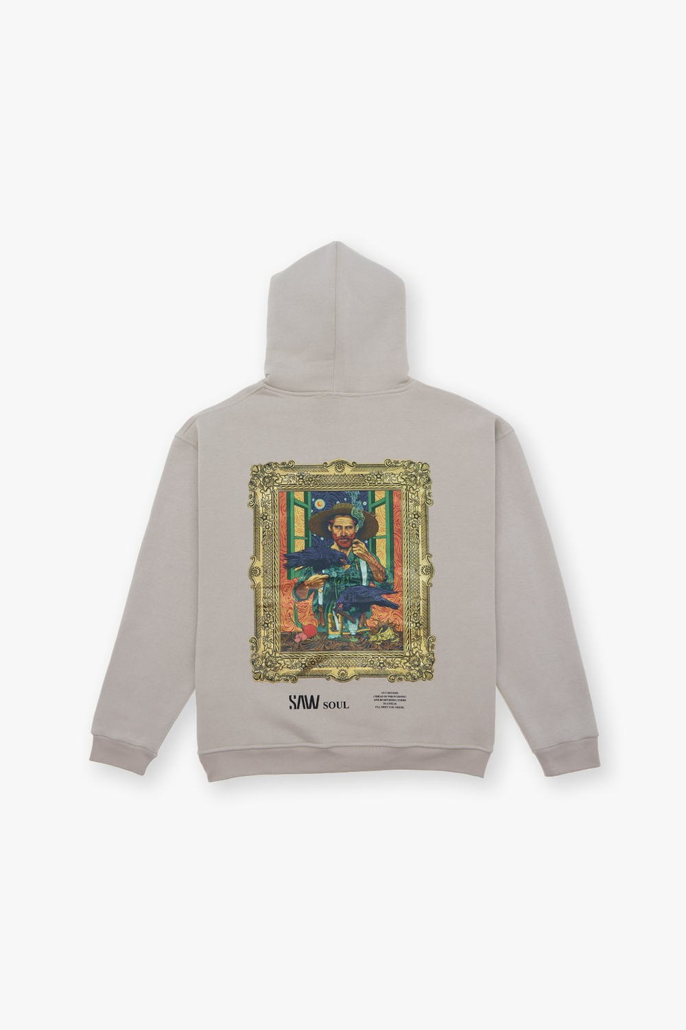 Beyond the Frame Oversize Sweatshirt Erkek Stone