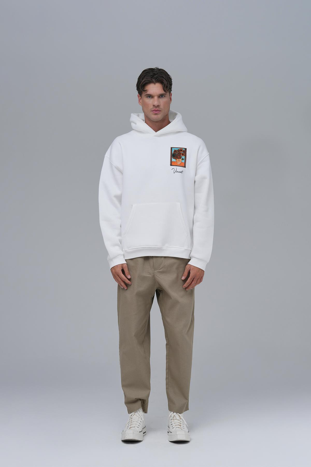 Beyond The Frames Oversized Sweatshirt Off White