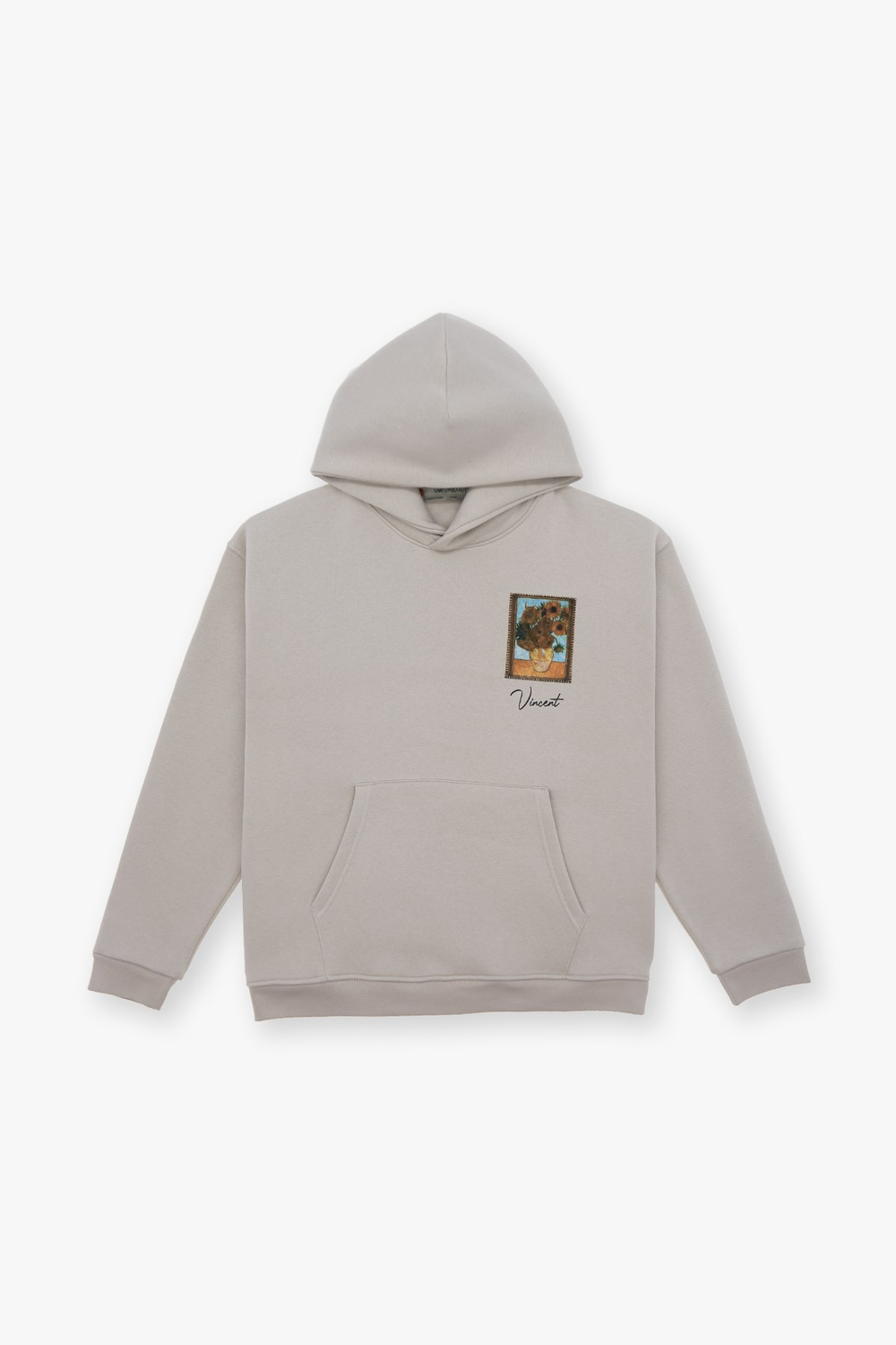 Beyond the Frames Oversize Sweatshirt Kadın Stone