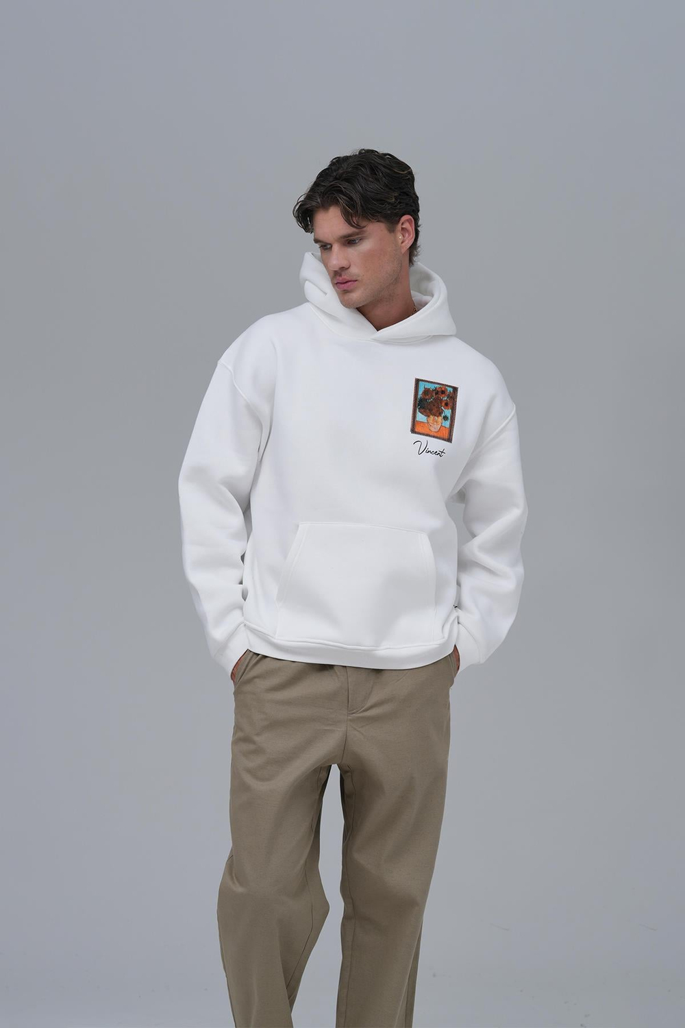 Beyond The Frames Oversized Sweatshirt Off White
