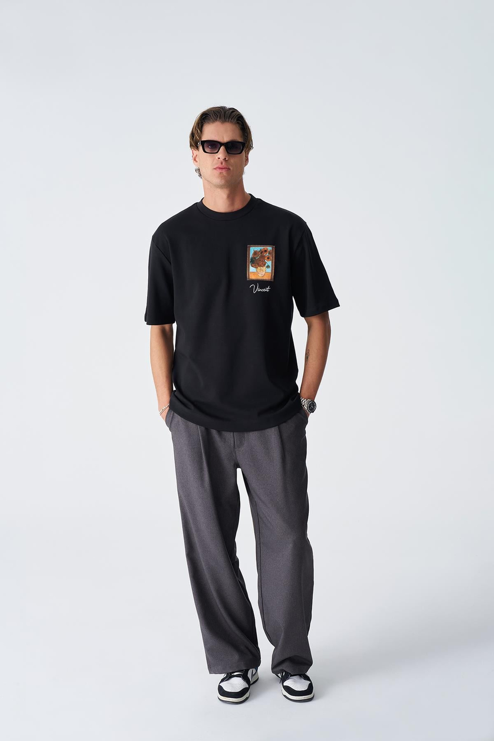 Beyond the Frames Regular Fit Tişört Erkek Siyah