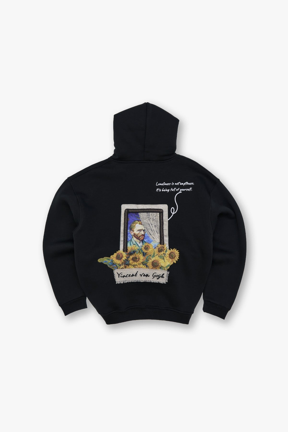 Blooming Canvas Oversize Sweatshirt Erkek Siyah
