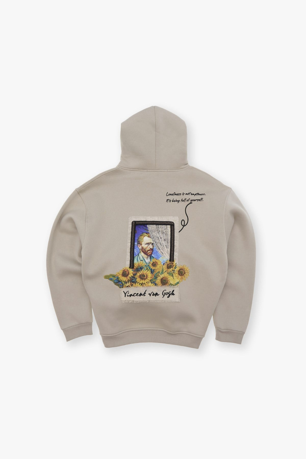 Blooming Canvas Oversize Sweatshirt Erkek Stone