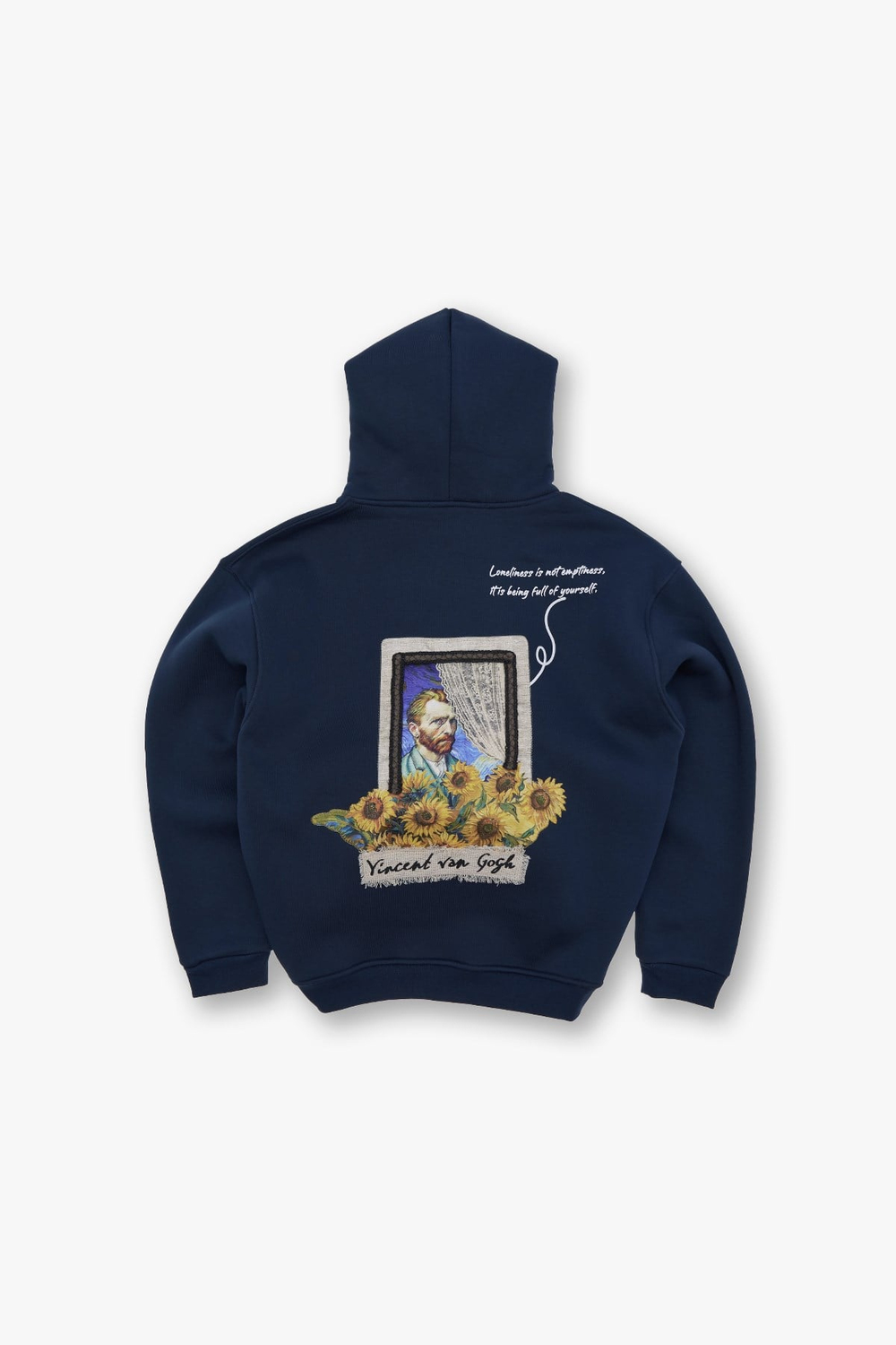 Blooming Canvas Oversize Sweatshirt Erkek İndigo
