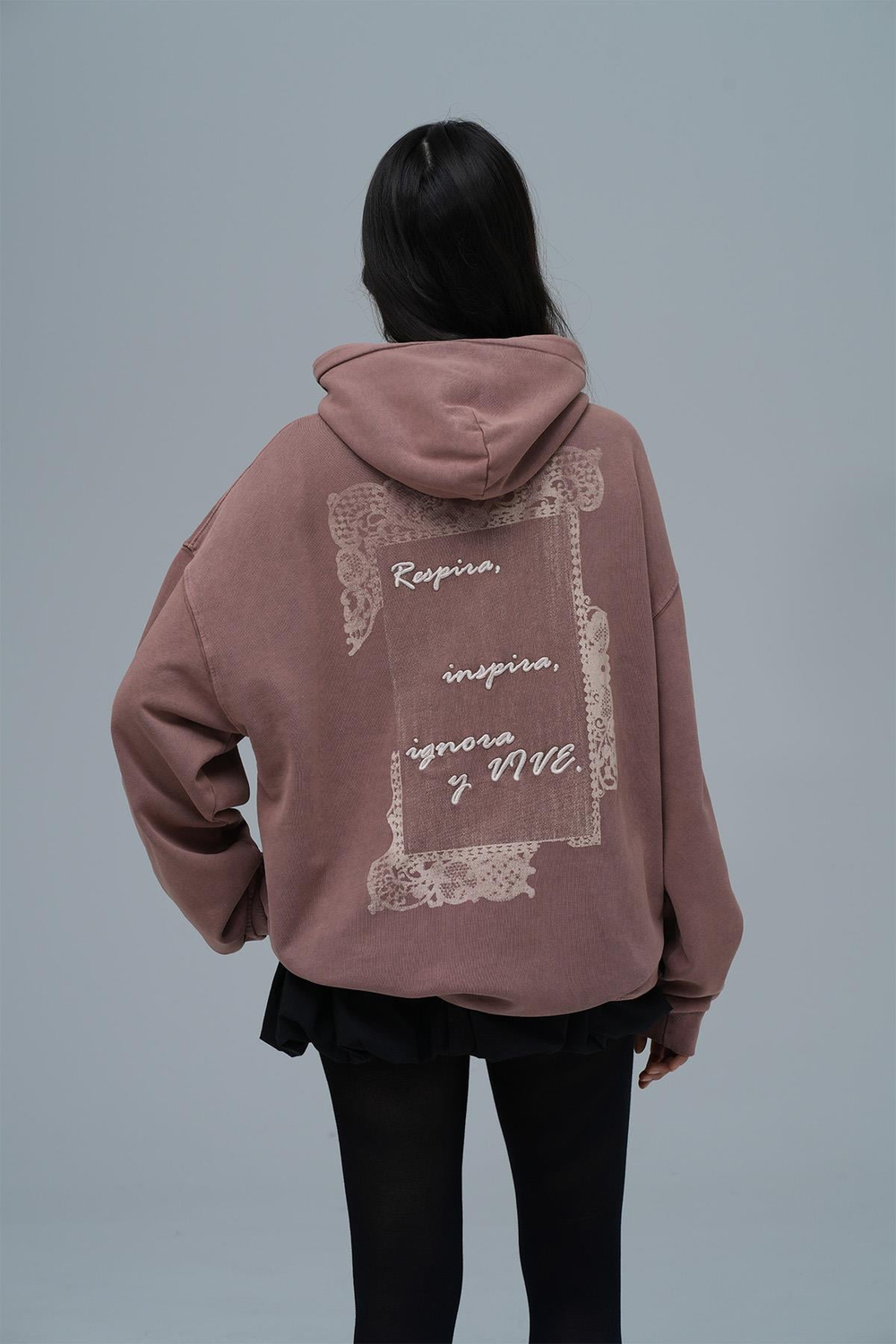 Breathe & Live Oversize Sweatshirt Kadın Kahverengi
