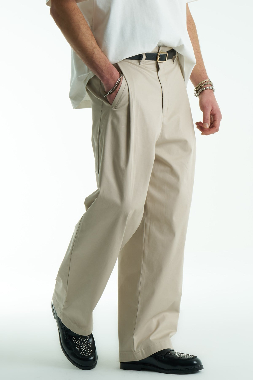 Caden Relaxed Fit Erkek Pantolon Bej