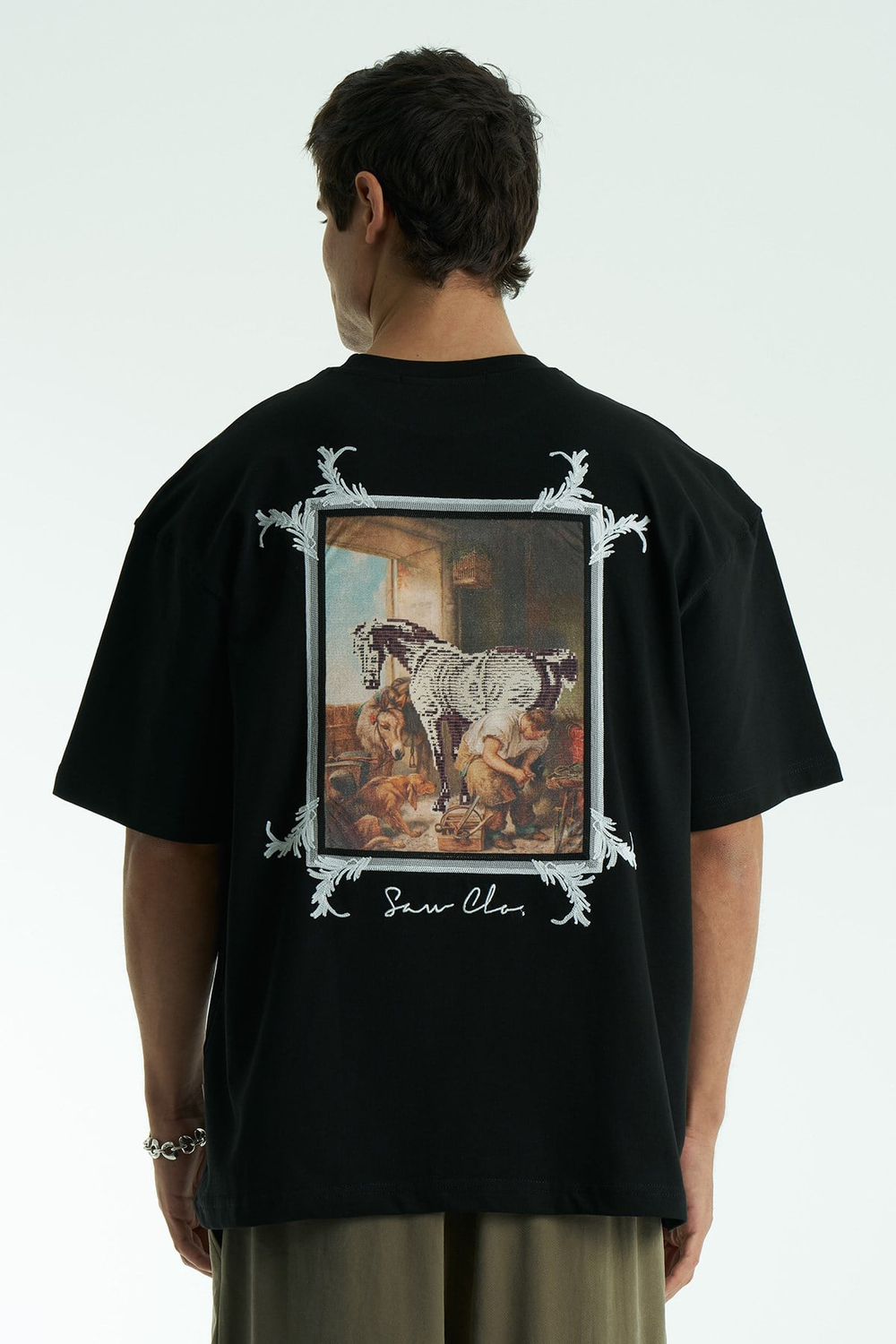 Canvas Relic Oversize Erkek Tişört Siyah