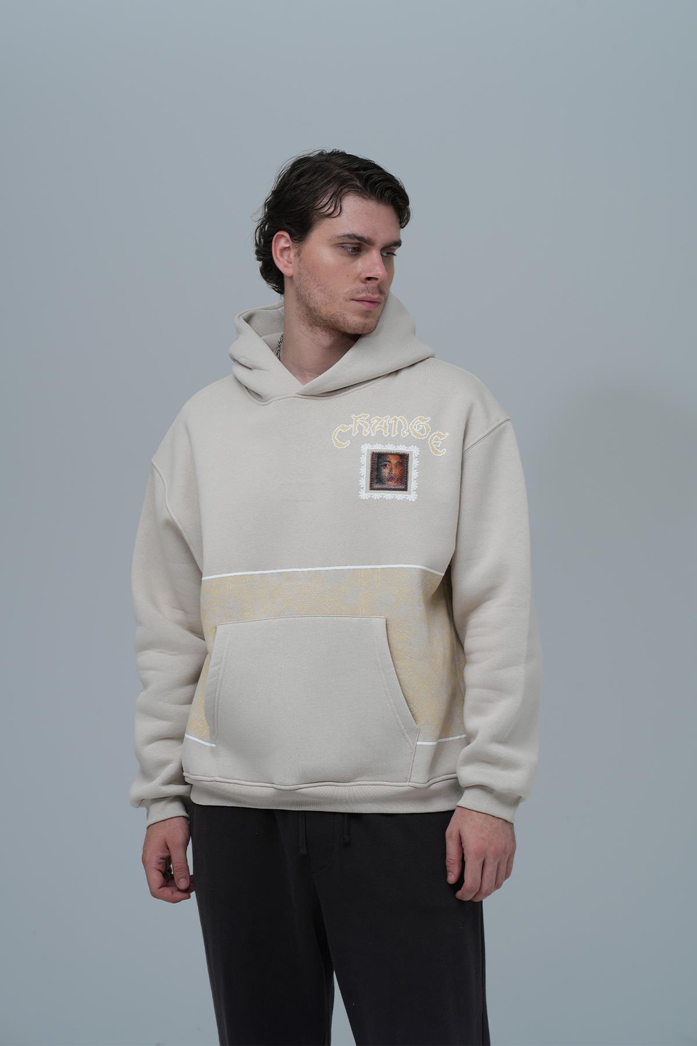 Change Oversized Sweatshirt Stone