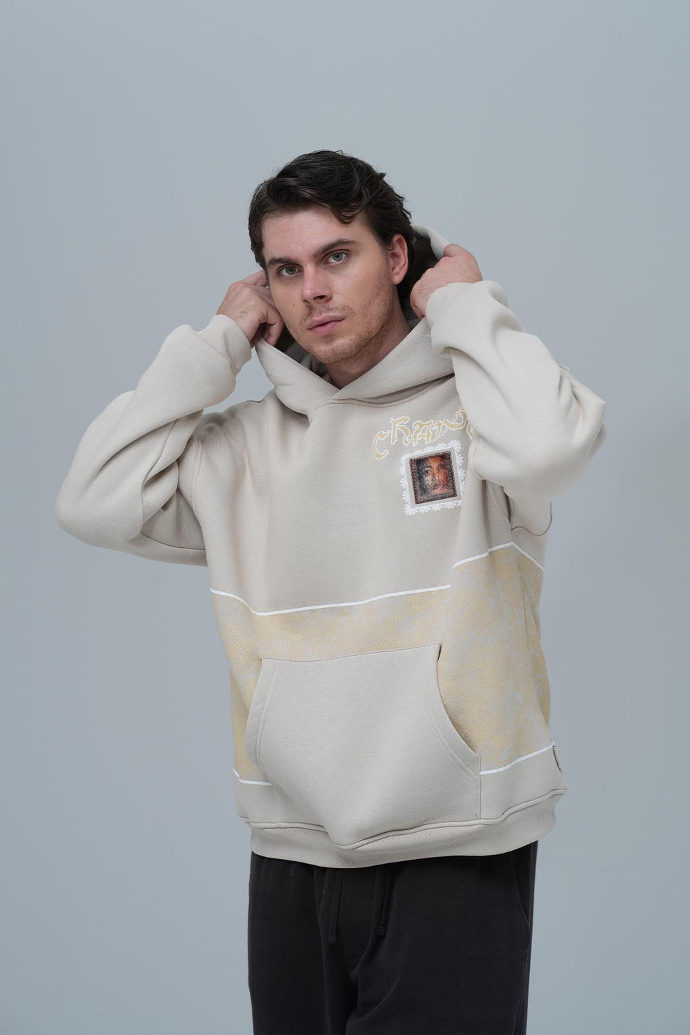 Change Oversized Sweatshirt Stone