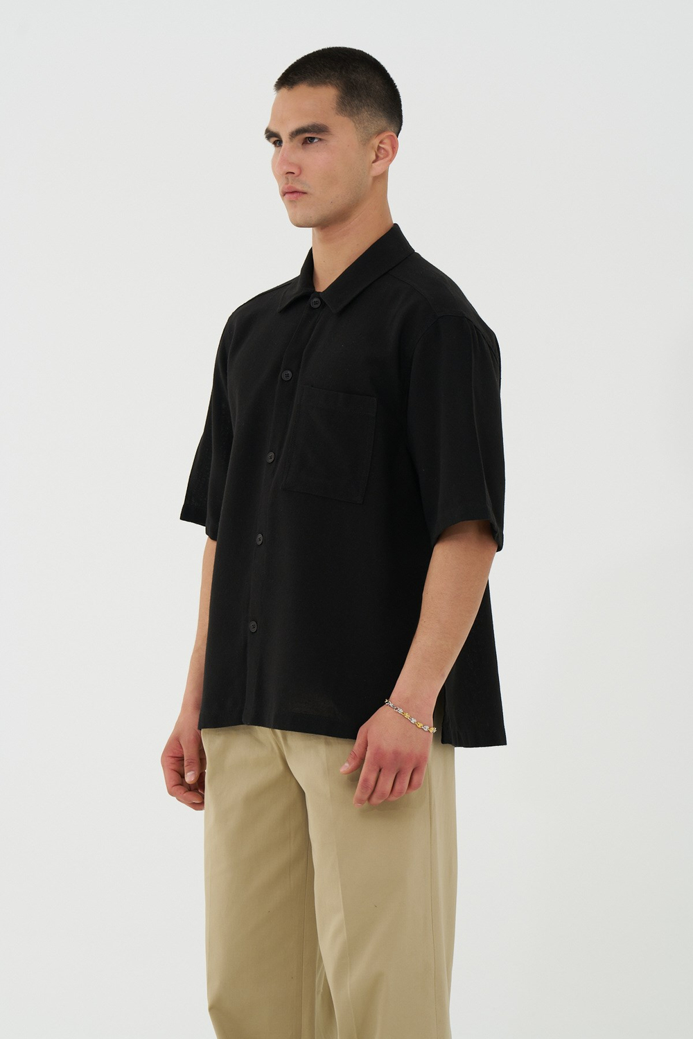 Core Regular Fit Erkek Gömlek Siyah