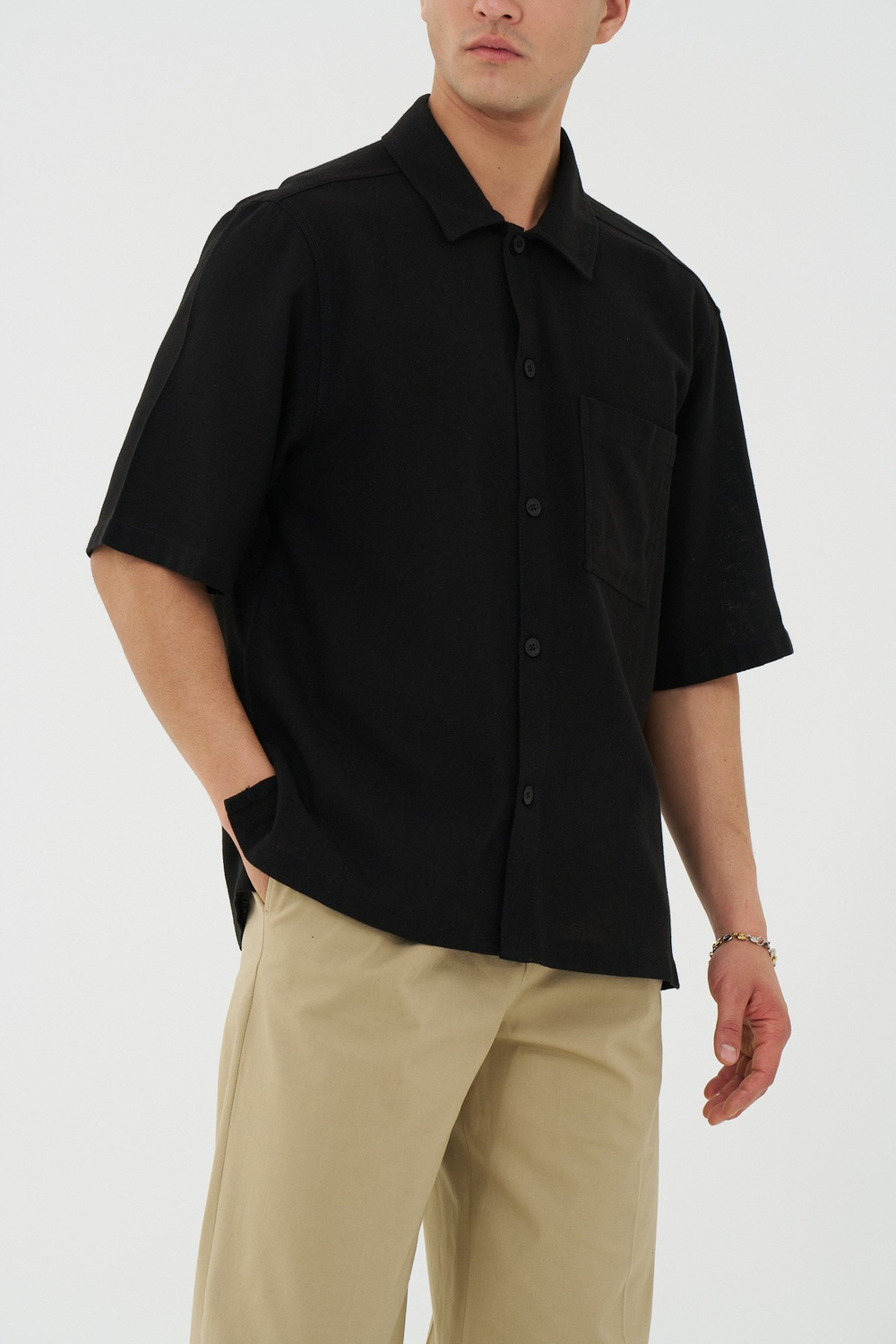 Core Regular Fit Erkek Gömlek Siyah