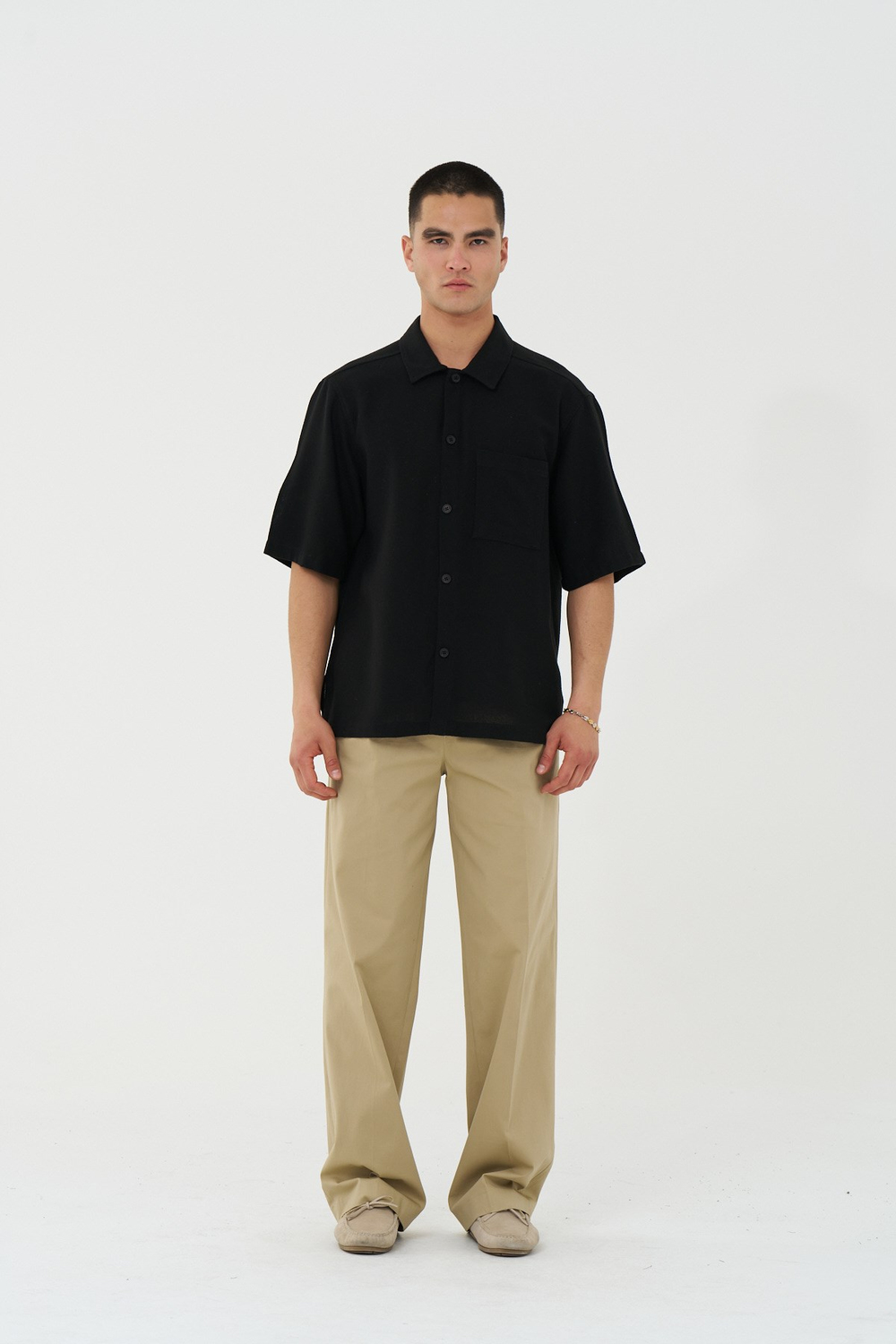 Core Regular Fit Erkek Gömlek Siyah