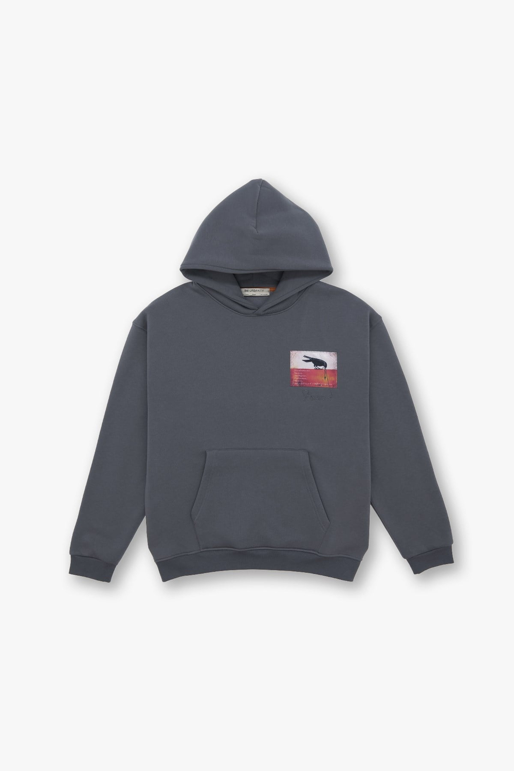 Crow of Transformation Oversize Sweatshirt Erkek Füme