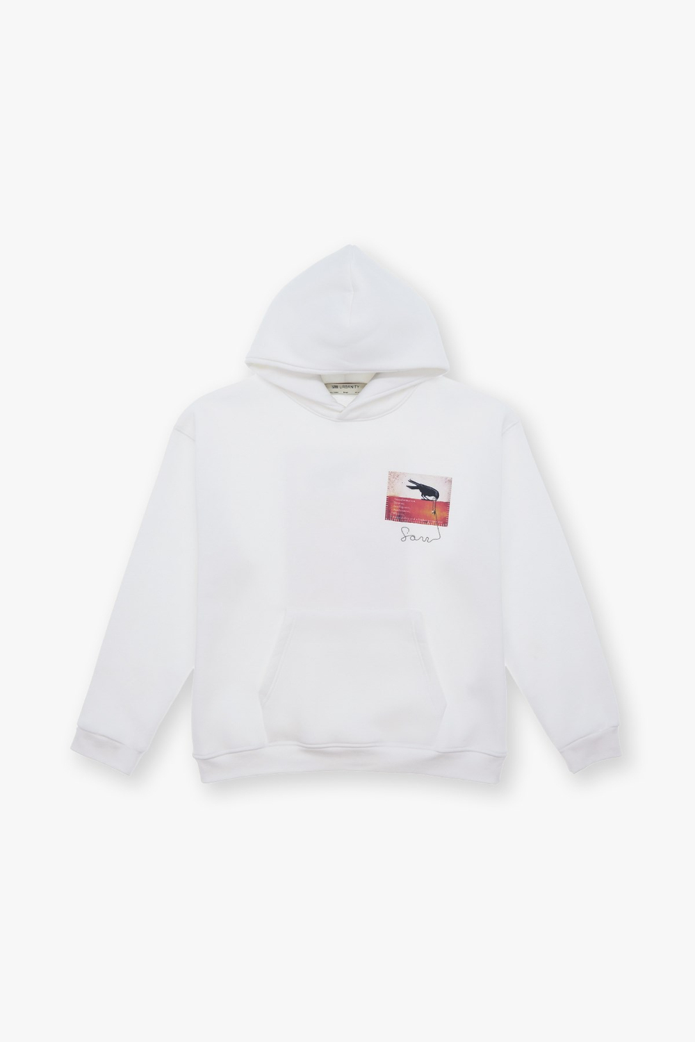 Crow Of Transformation Oversized Sweatshirt Off White