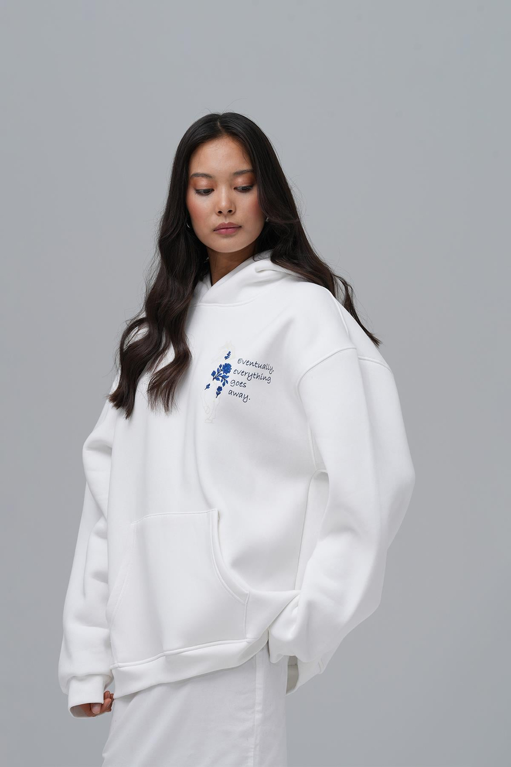 Design Story Fading Echoes Oversized Sweatshirt Off White
