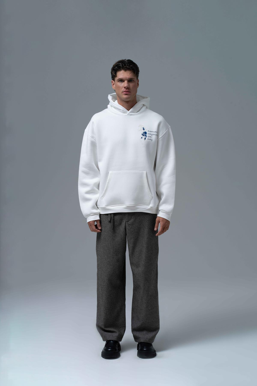 Design Story Fading Echoes Oversized Sweatshirt Off White