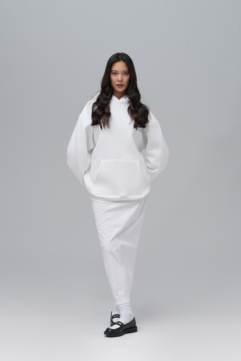 Design Story Fading Echoes Oversized Sweatshirt Off White
